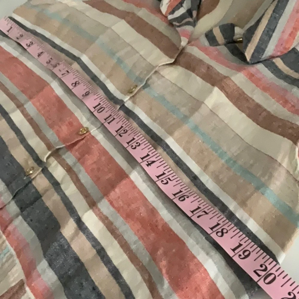 MARC NY Striped Linen Blouse - Picture 5 of 5